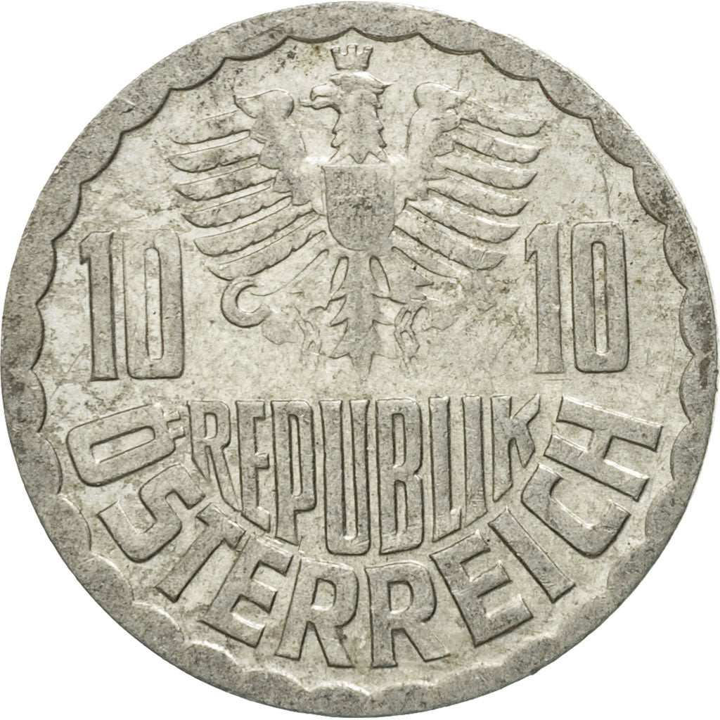 Austria, 10 Groschen, 1982, Vienna, VF(20-25), Aluminum, KM:2878