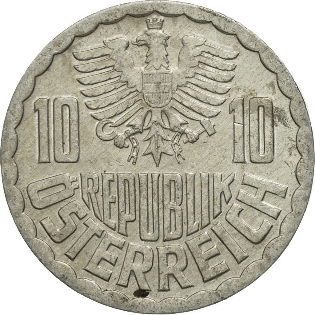 Austria, 10 Groschen, 1983, Vienna, VF(30-35), Aluminum, KM:2878