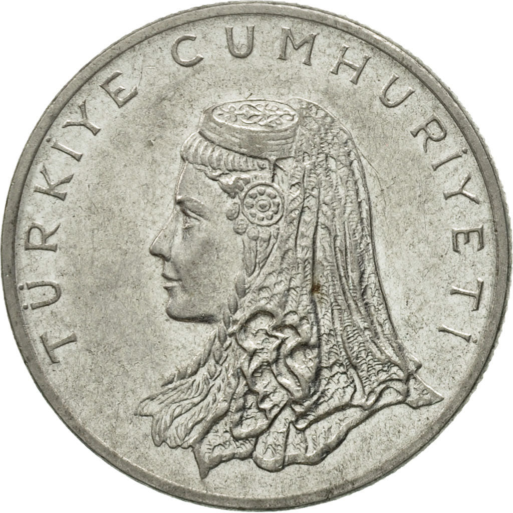 Turkey, 50 Kurus, 1975, AU(50-53), Stainless Steel, KM:899