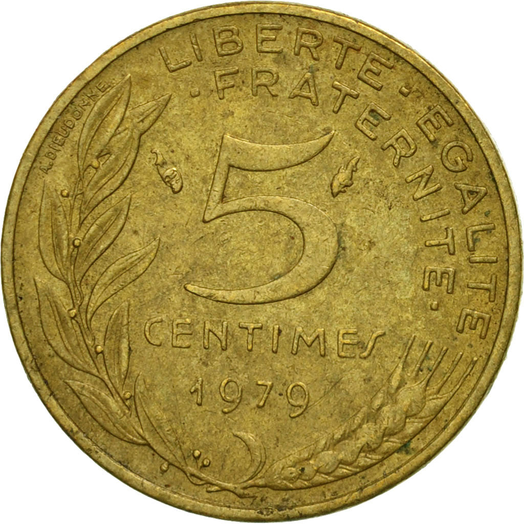 France, Marianne, 5 Centimes, 1979, Paris, TB, Aluminum-Bronze, KM:933