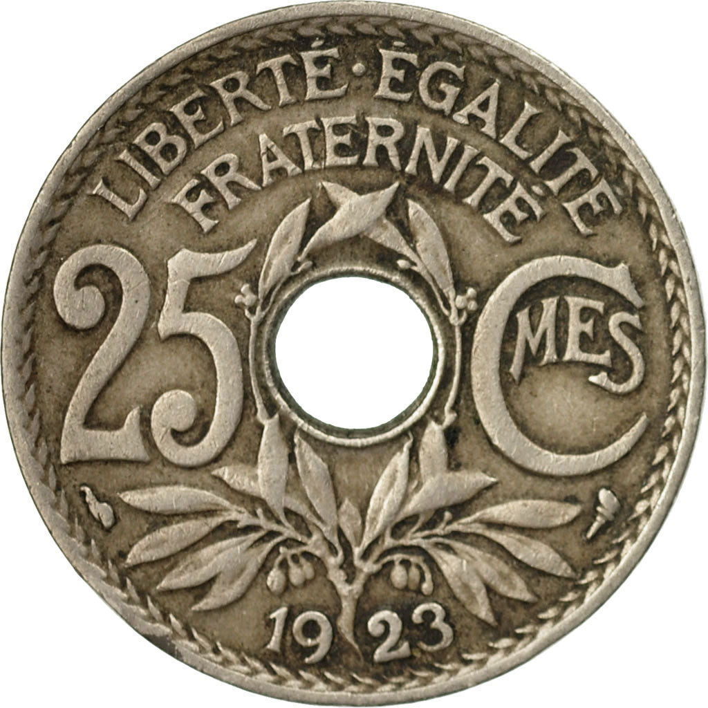 monnaie, France, Lindauer, 25 Centimes, 1923, Paris, TB, Copper-nickel, KM:867a