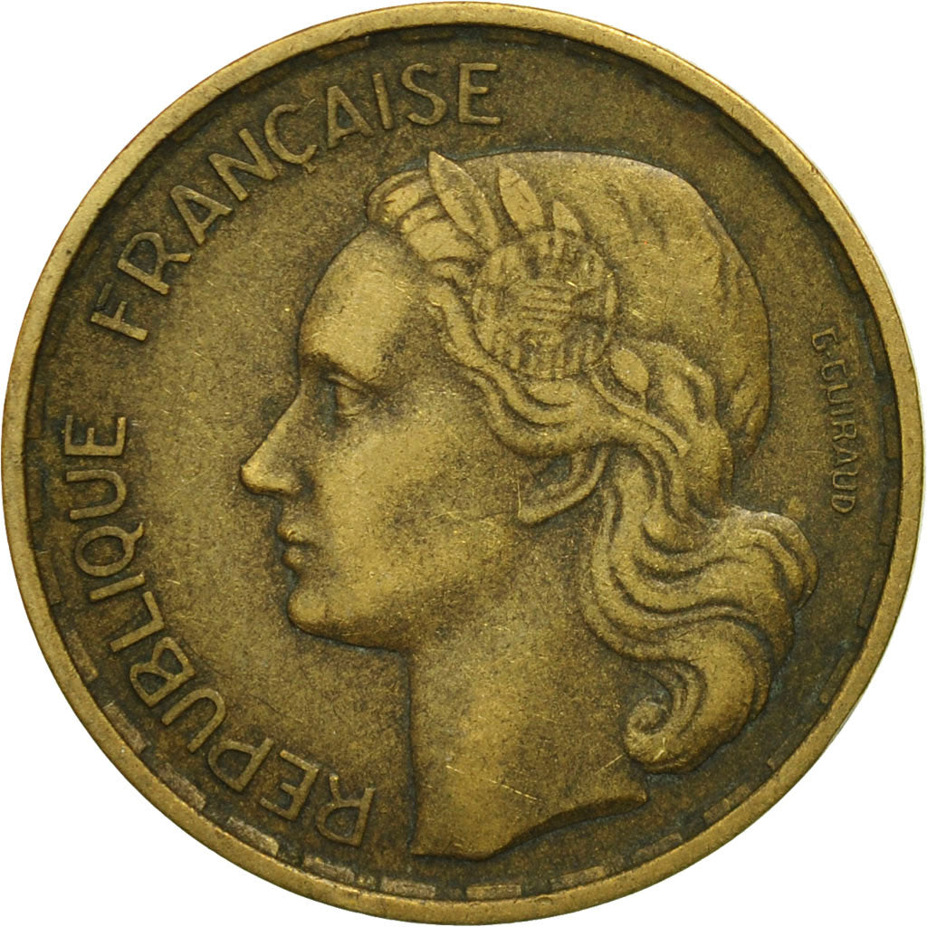 monnaie, France, Guiraud, 20 Francs, 1952, Paris, TB, Aluminum-Bronze, KM:917.1