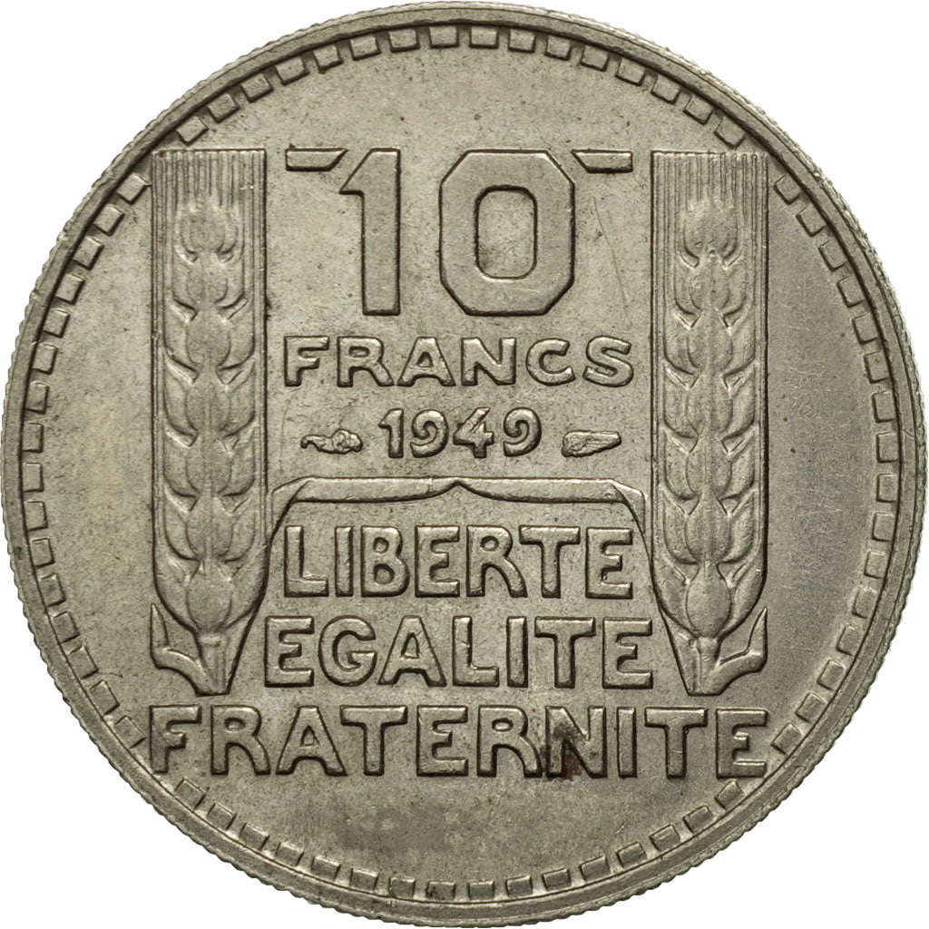 münze, Frankreich, Turin, 10 Francs, 1949, Paris, S, Copper-nickel, KM:909.1
