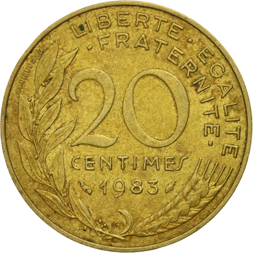 monnaie, France, Marianne, 20 Centimes, 1983, Paris, TB, Aluminum-Bronze