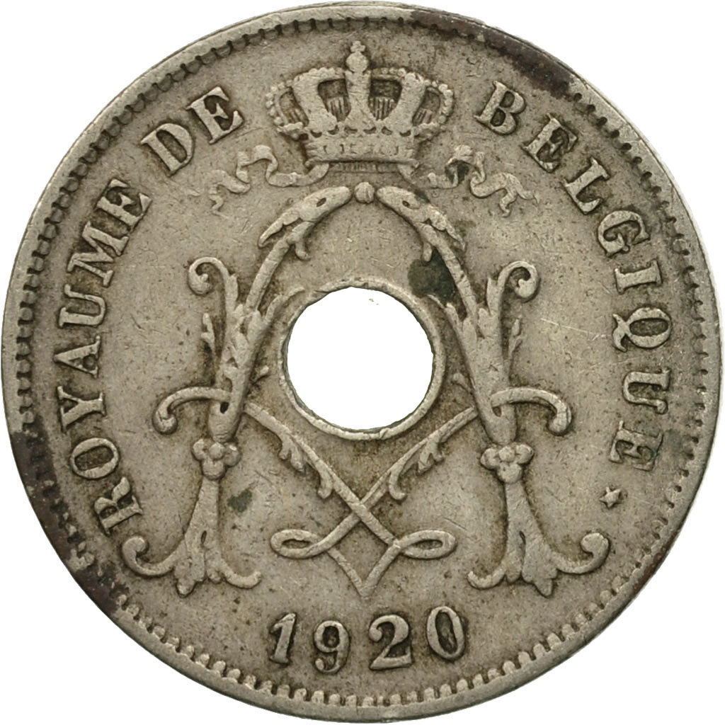 coin, Belgium, 10 Centimes, 1920, VF(20-25), Copper-nickel, KM:85.2