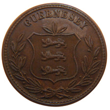 Guernsey, 8 Doubles, 1874, KM #7, EF(40-45), Copper, 31.6, 9.50