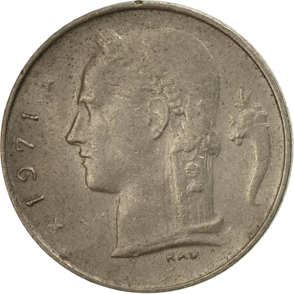coin, Belgium, Franc, 1971, VF(30-35), Copper-nickel, KM:142.1