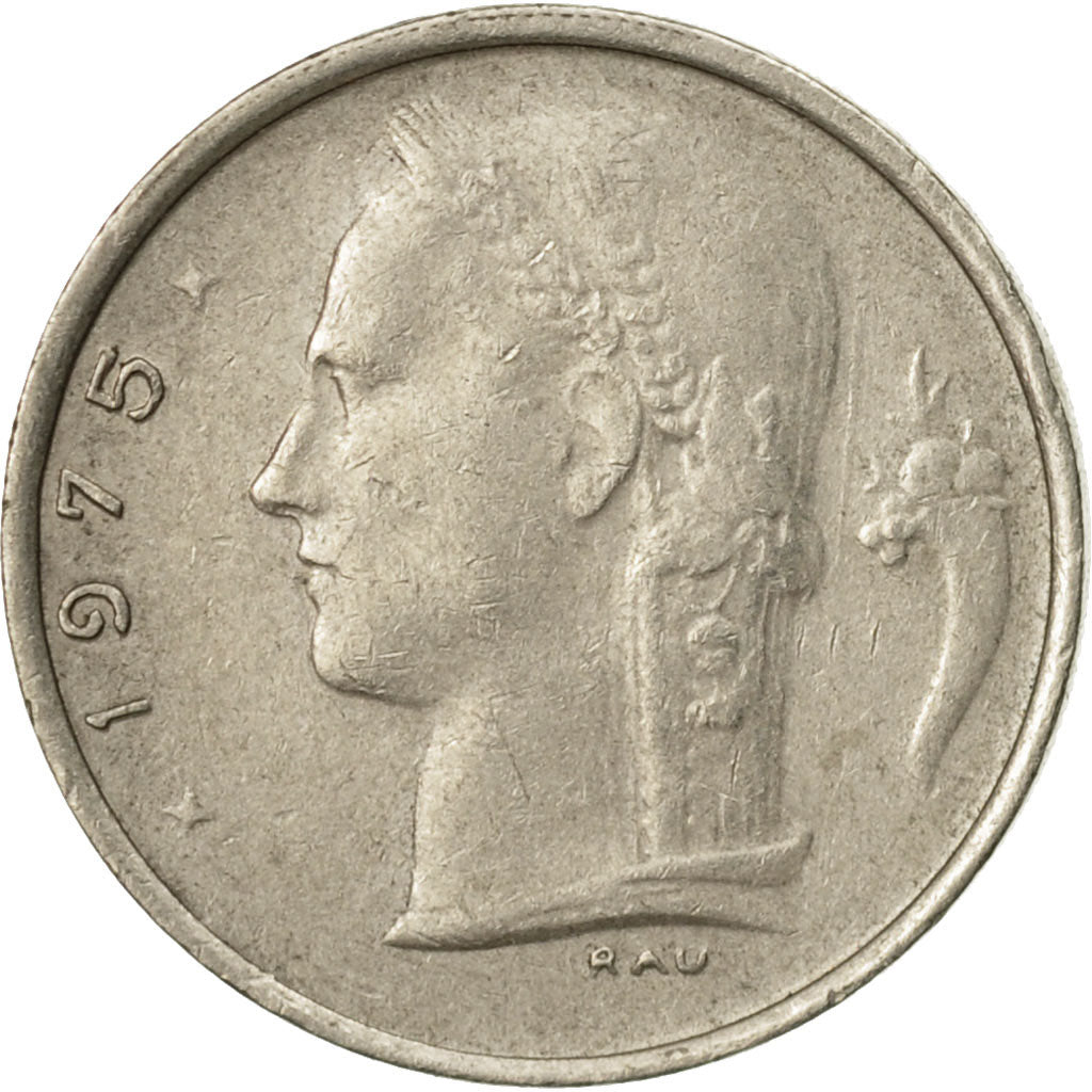coin, Belgium, Franc, 1975, VF(30-35), Copper-nickel, KM:142.1