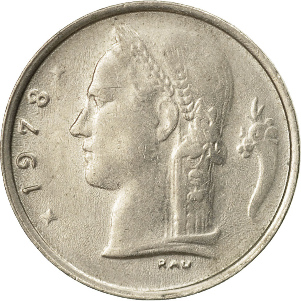 coin, Belgium, Franc, 1978, AU(50-53), Copper-nickel, KM:142.1