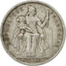 Moneta, Polinezja Francuska, 2 Francs, 1965, Paris, F(12-15), Aluminium, KM:3