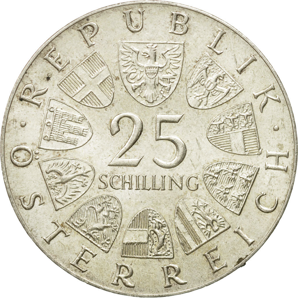 coin, Austria, 25 Schilling, Undated (1973), AU(50-53), Silver, KM:2915