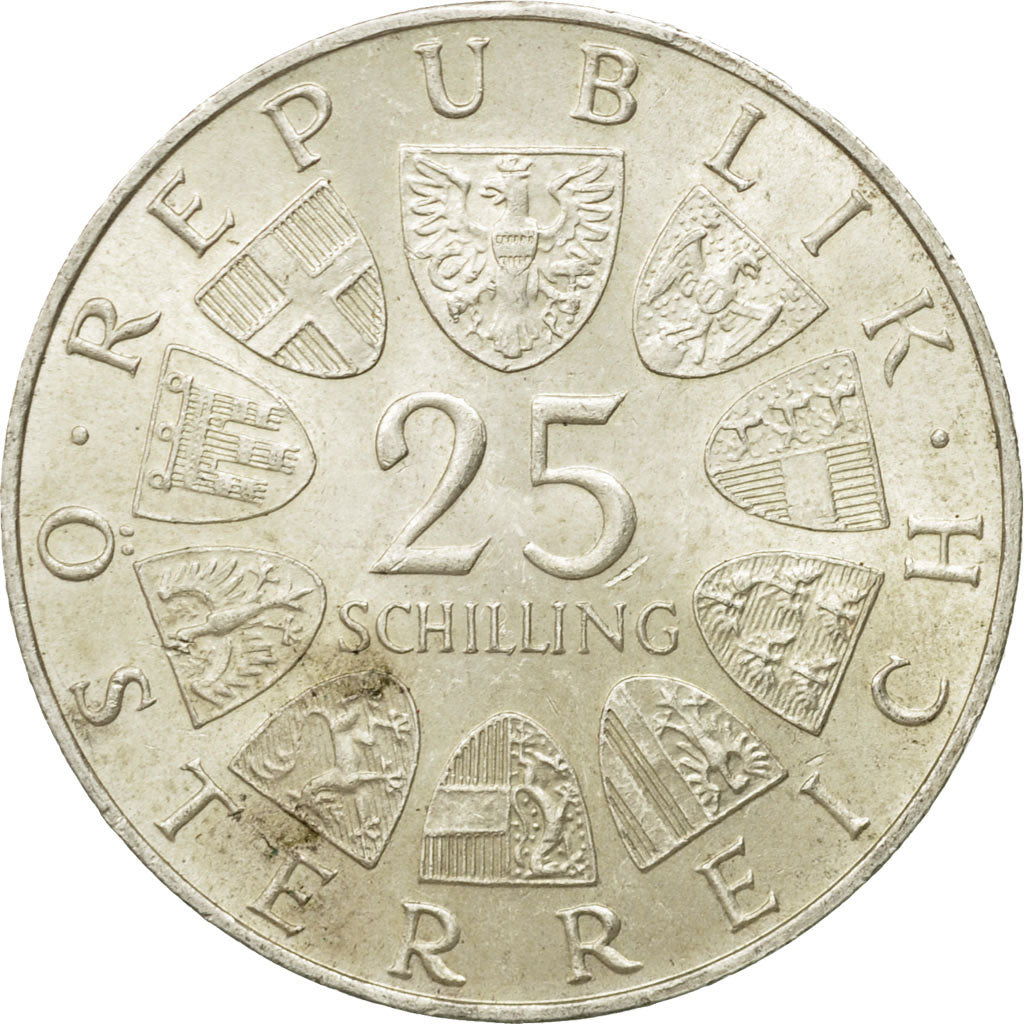 coin, Austria, 25 Schilling, 1964, EF(40-45), Silver, KM:2895.1