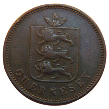 GUERNSEY, 4 Doubles, 1830, KM #2, EF(40-45), Copper, 9.50
