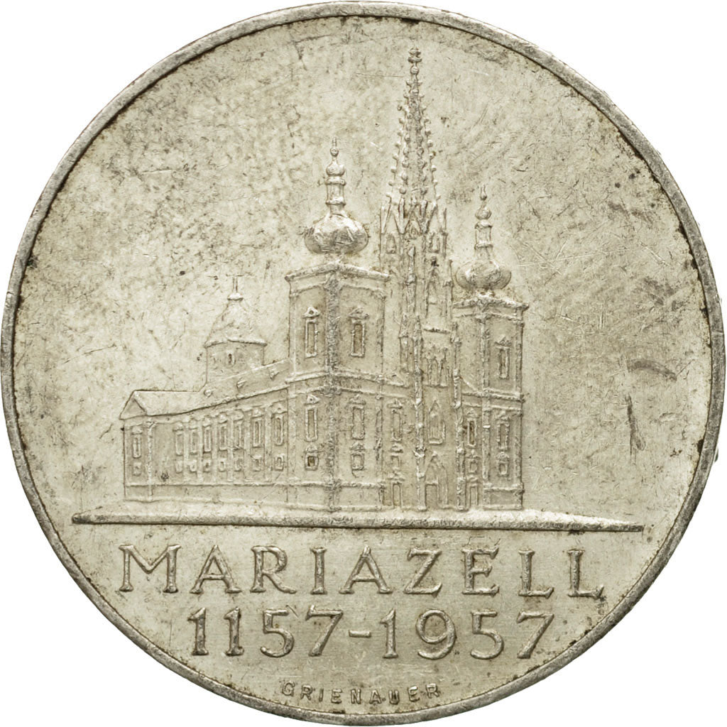coin, Austria, 25 Schilling, 1957, EF(40-45), Silver, KM:2883