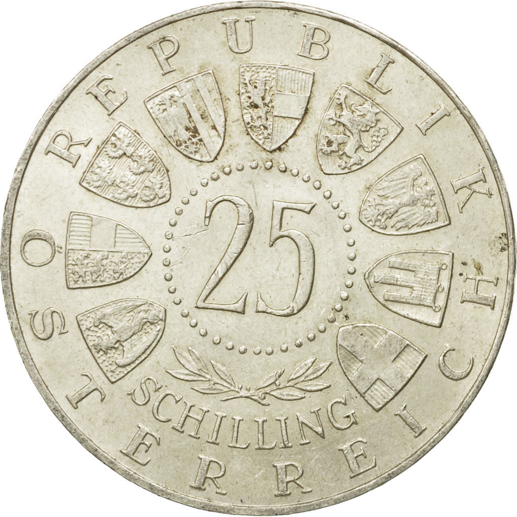 moneta, Austria, 25 Schilling, 1963, BB, Argento, KM:2893