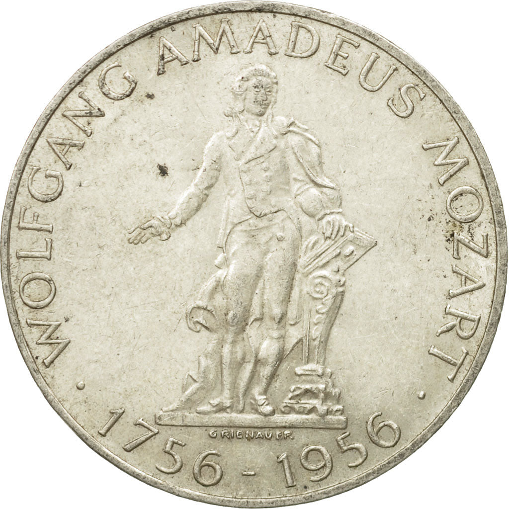 coin, Austria, 25 Schilling, 1956, EF(40-45), Silver, KM:2881