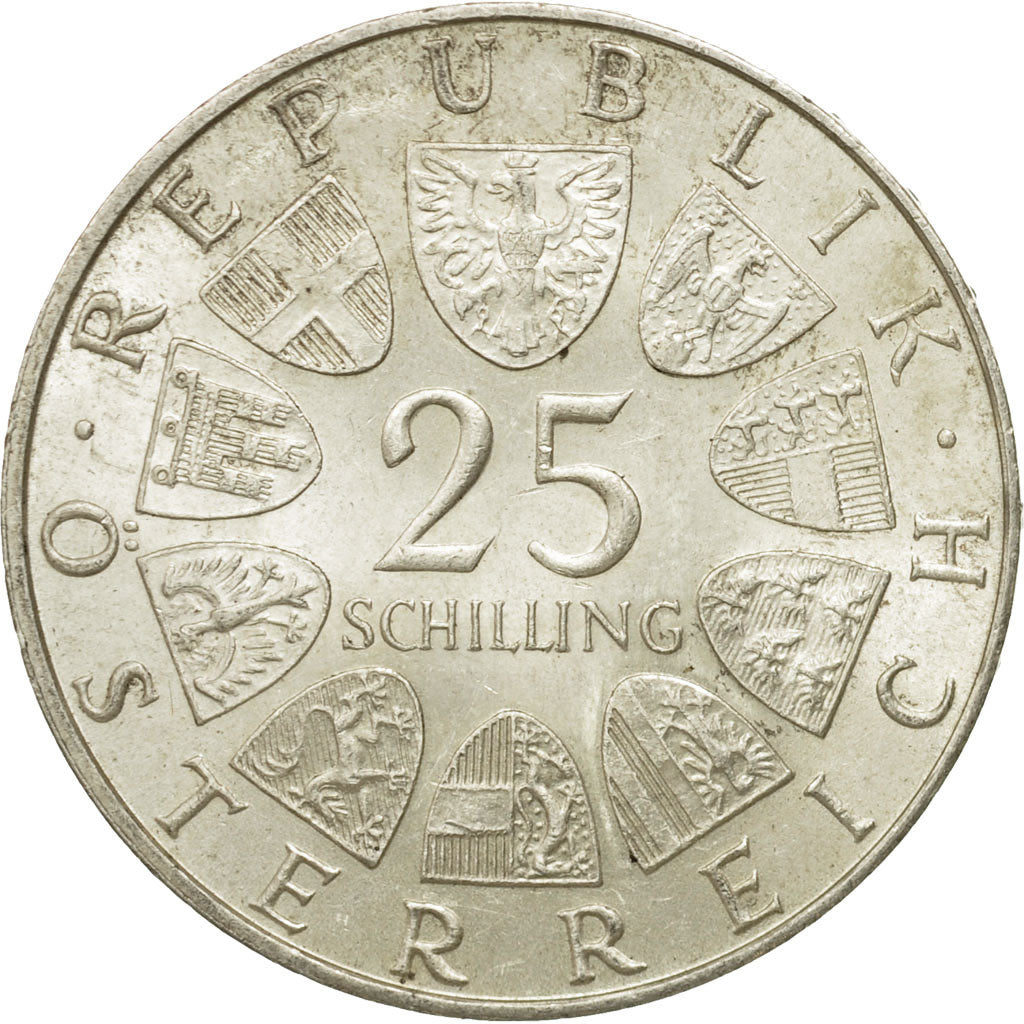 coin, Austria, 25 Schilling, 1969, AU(50-53), Silver, KM:2905