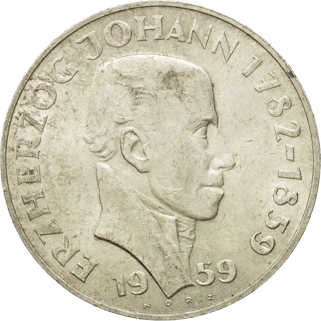 coin, Austria, 25 Schilling, 1959, EF(40-45), Silver, KM:2887