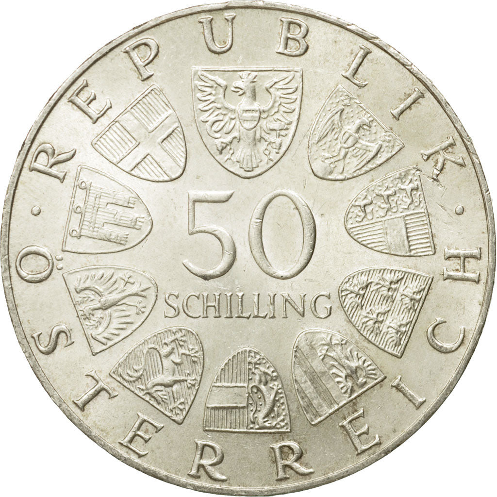 coin, Austria, 50 Schilling, 1974, AU(50-53), Silver, KM:2922