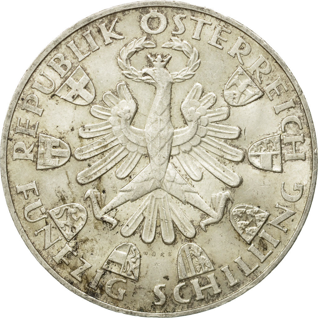 moneta, Austria, 50 Schilling, 1959, BB, Argento, KM:2888