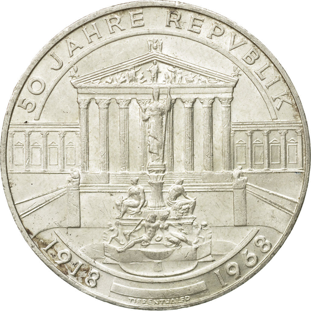 coin, Austria, 50 Schilling, Undated (1968), AU(50-53), Silver, KM:2904.1