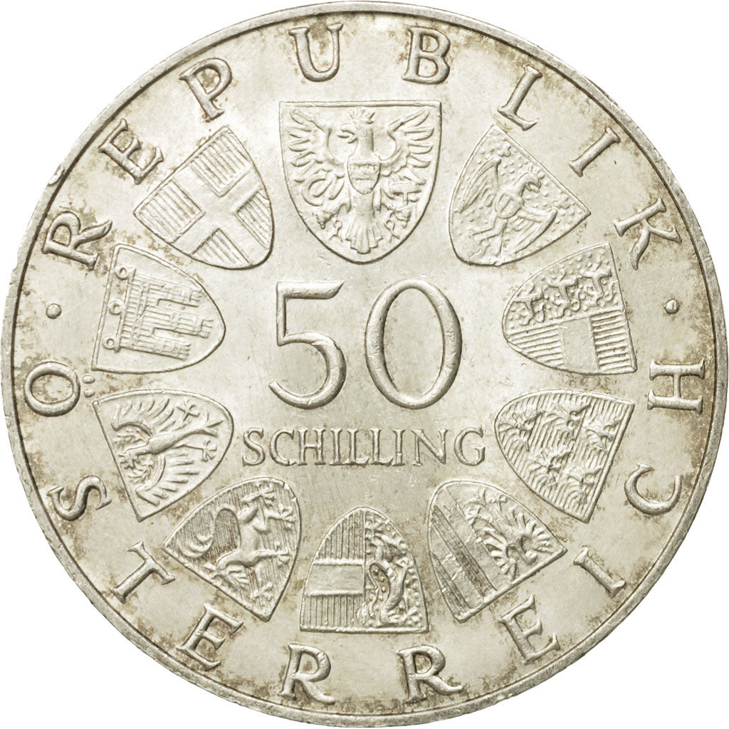 moneta, Austria, 50 Schilling, 1970, BB+, Argento, KM:2908