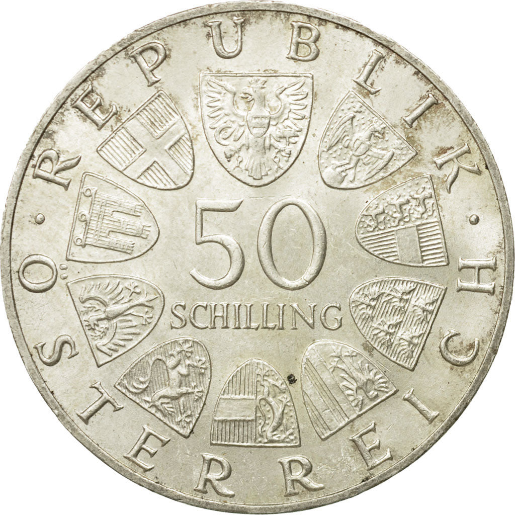 Münze, Österreich, 50 Schilling, 1967, SS, Silber, KM:2902