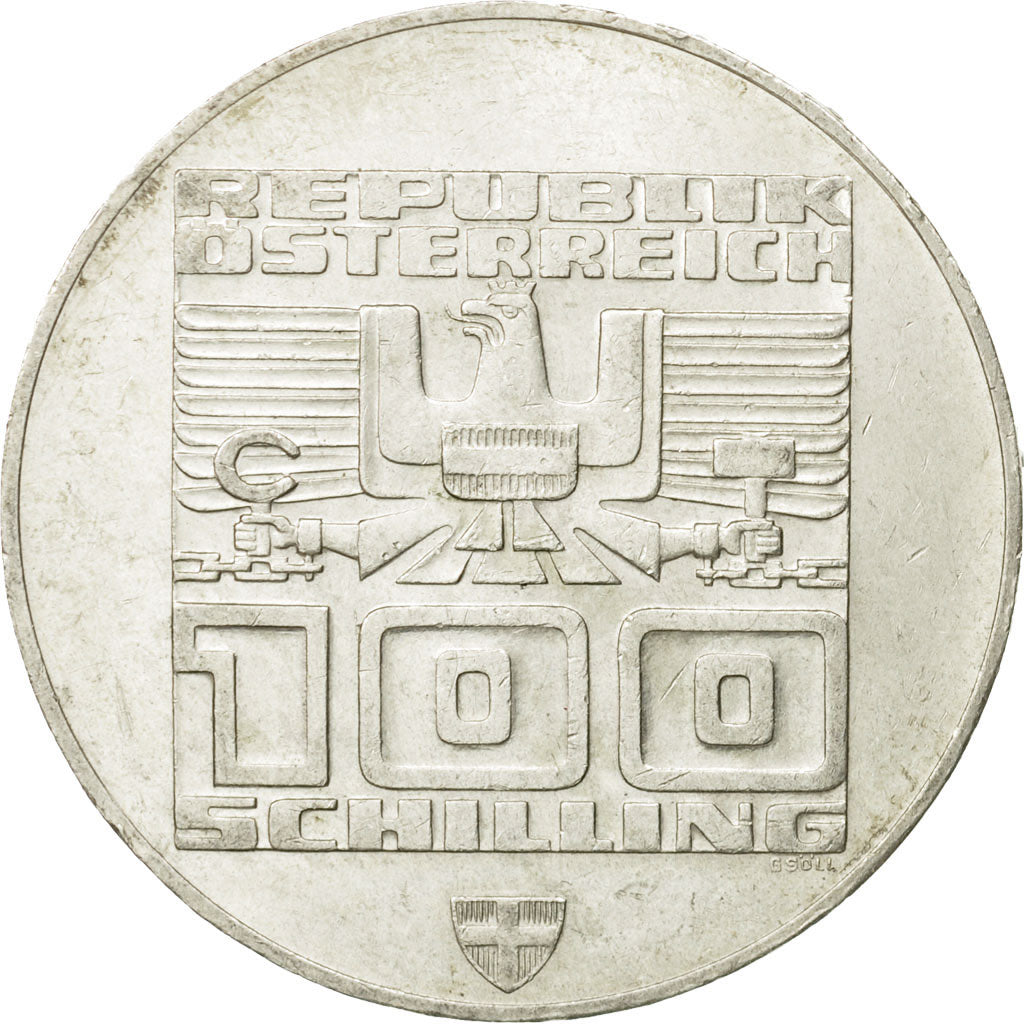 Coin, Austria, 100 Schilling, 1976, Vienna, AU(50-53), Silver, KM:2929