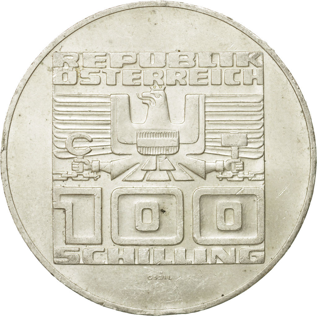 Coin, Austria, 100 Schilling, 1975, EF(40-45), Silver, KM:2925