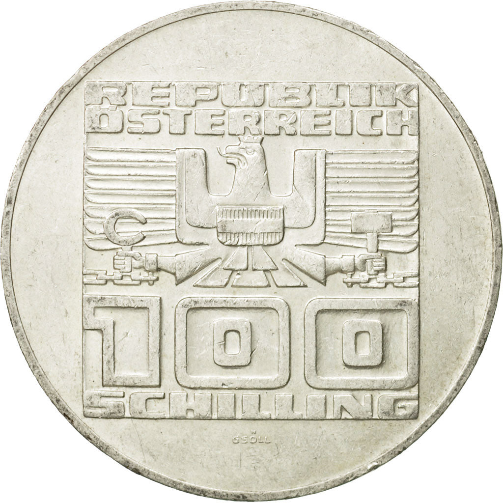 Coin, Austria, 100 Schilling, 1975, AU(50-53), Silver, KM:2924