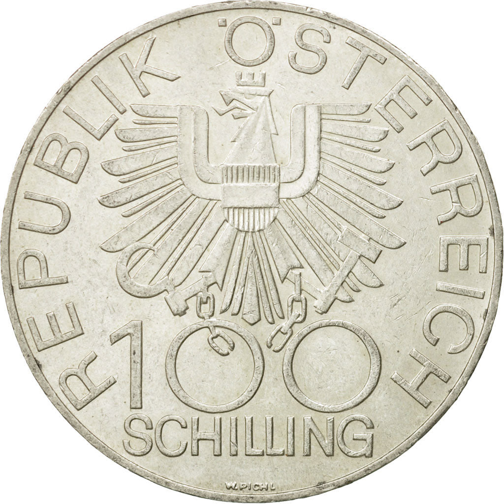 Coin, Austria, 100 Schilling, 1979, AU(50-53), Silver, KM:2943