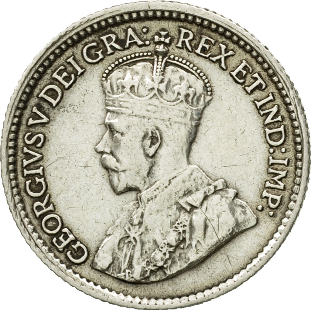 Monnaie, Canada, George V, 5 Cents, 1914, Royal Canadian Mint, Ottawa, TTB+