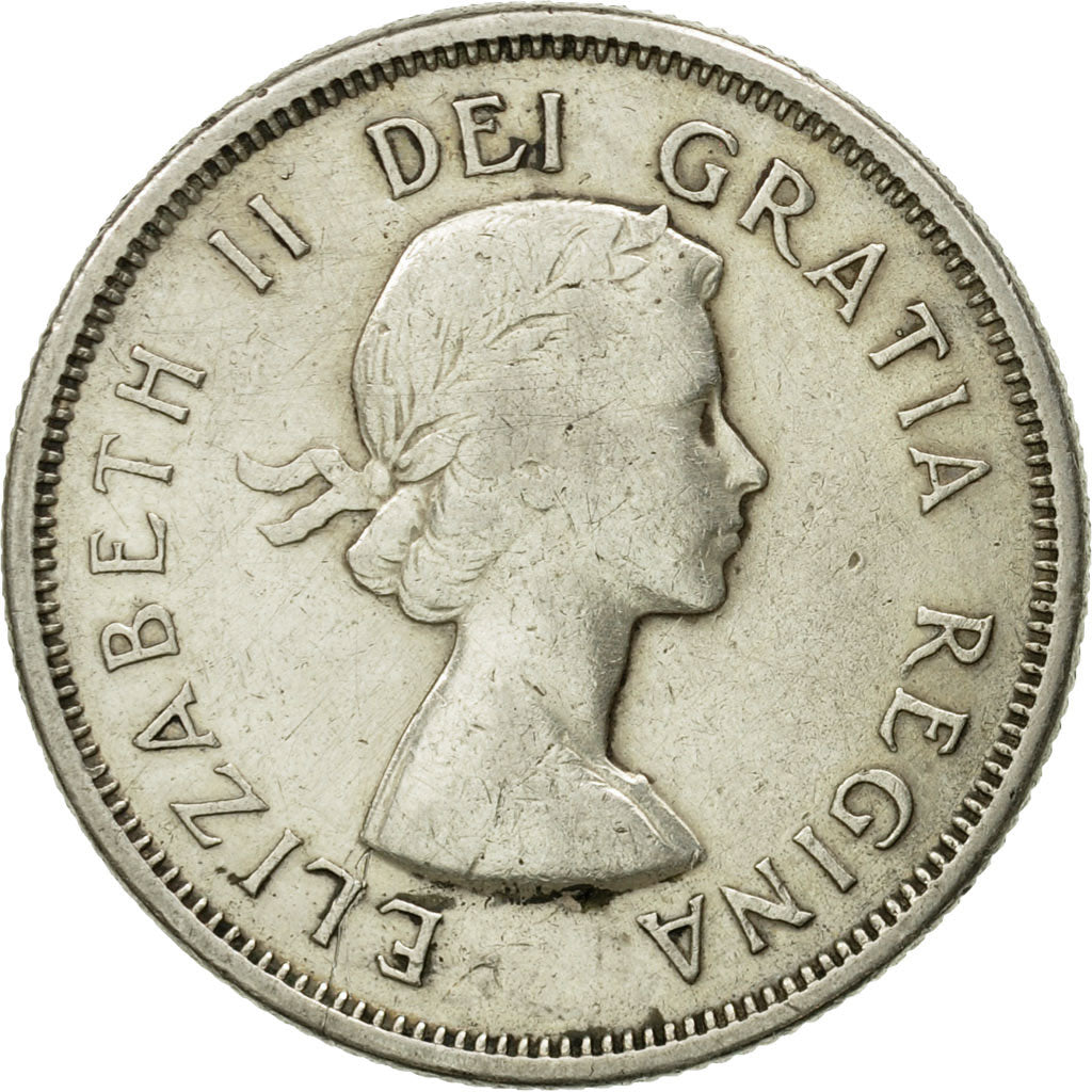 Coin, Canada, Elizabeth II, 25 Cents, 1962, Royal Canadian Mint, Ottawa