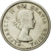 Coin, Canada, Elizabeth II, 25 Cents, 1962, Royal Canadian Mint, Ottawa