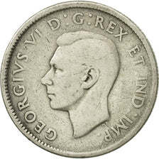 Monnaie, Canada, George VI, 25 Cents, 1946, Royal Canadian Mint, Ottawa, TTB