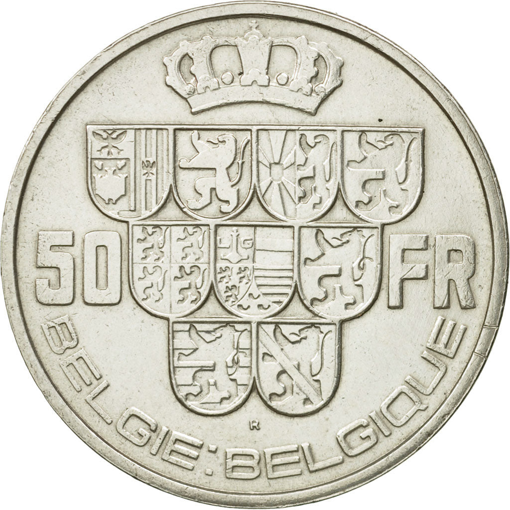 Coin, Belgium, 50 Francs, 50 Frank, 1940, AU(55-58), Silver, KM:122.1