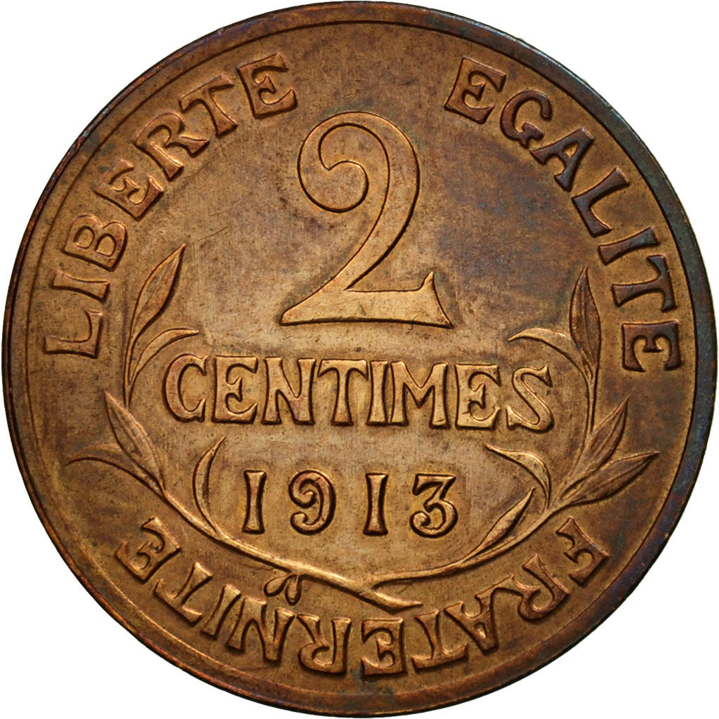 Coin, France, Dupuis, 2 Centimes, 1913, Paris, EF(40-45), Bronze, KM:841