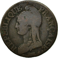 Coin, France, Dupré, Decime, AN 4, Paris, VF(20-25), Bronze, KM:636.1