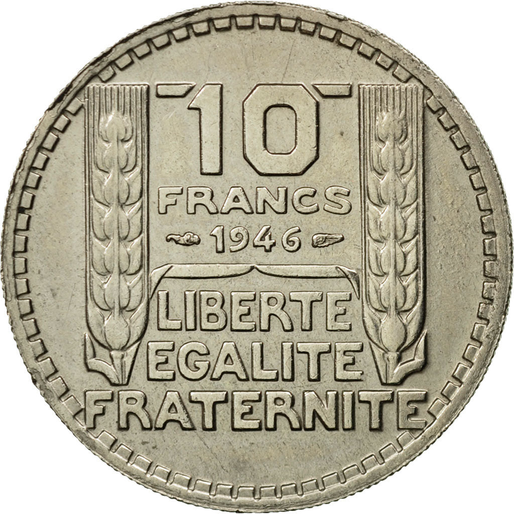 Coin, France, Turin, 10 Francs, 1946, Paris, AU(50-53), Copper-nickel, KM:908.1