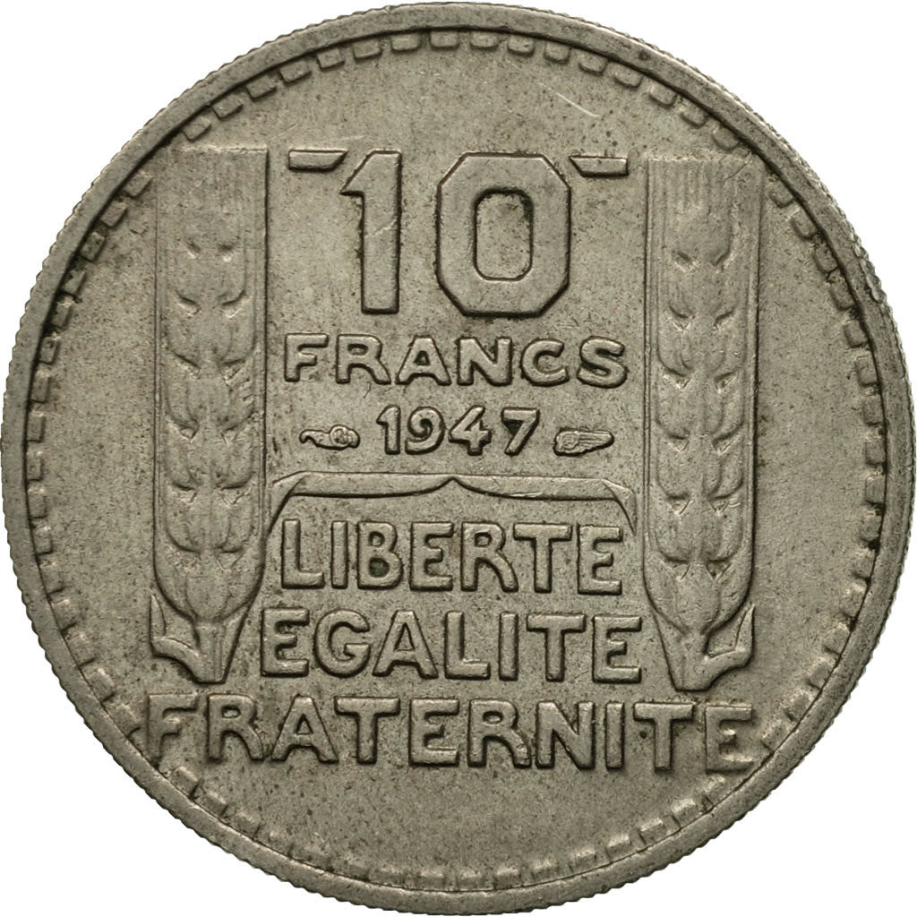 Coin, France, Turin, 10 Francs, 1947, Paris, EF(40-45), Copper-nickel, KM:909.1