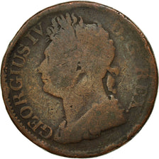 Coin, Ireland, 1/2 Penny, 1822, F(12-15), Copper, KM:150