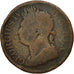 Coin, Ireland, 1/2 Penny, 1822, F(12-15), Copper, KM:150