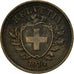 Coin, Switzerland, Rappen, 1914, Bern, EF(40-45), Bronze, KM:3.2