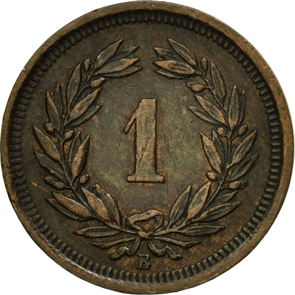 Coin, Switzerland, Rappen, 1914, Bern, EF(40-45), Bronze, KM:3.2