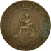 Coin, FRENCH INDO-CHINA, Cent, 1892, Paris, VF(30-35), Bronze, KM:1