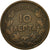Münze, Griechenland, George I, 10 Lepta, 1869, Strassburg, VZ, Kupfer, KM:43