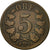 Coin, Norway, 5 Öre, 1875, EF(40-45), Bronze, KM:349