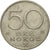 Coin, Norway, Olav V, 50 Öre, 1975, EF(40-45), Copper-nickel, KM:418