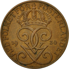 Coin, Sweden, Gustaf V, 5 Öre, 1930, EF(40-45), Bronze, KM:779.2