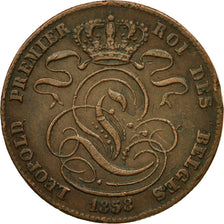 Coin, Belgium, Leopold I, 5 Centimes, 1858, EF(40-45), Copper, KM:5.1